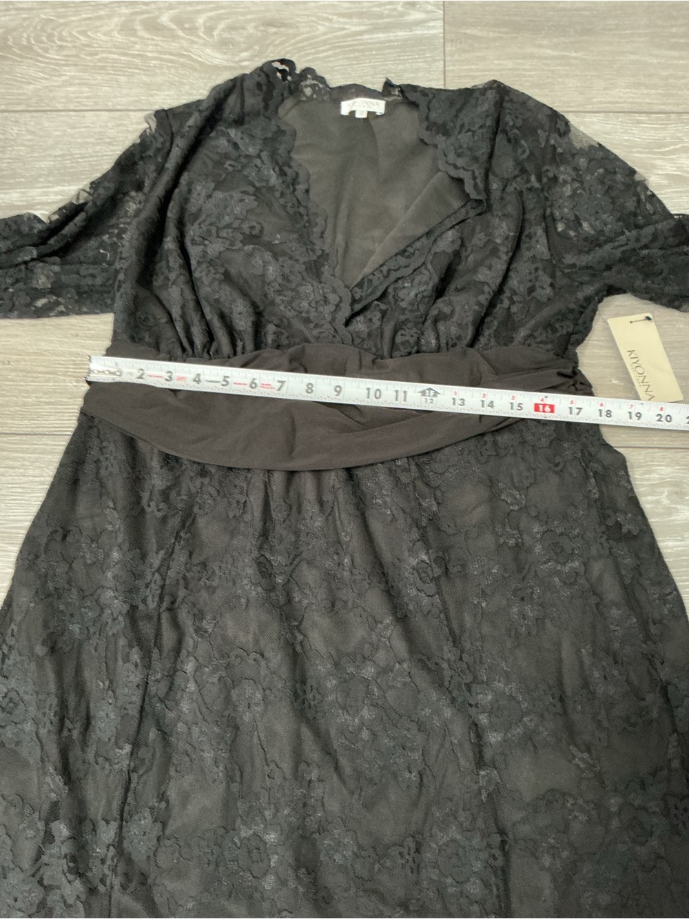 NWT KIYONNA Screen Siren Lace Gown in Black 2x - Picture 8 of 15